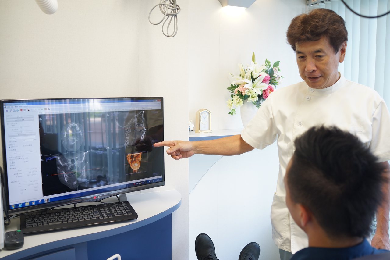噛み合わせ分析ソフト・頭蓋下顎システム検査による精密評価